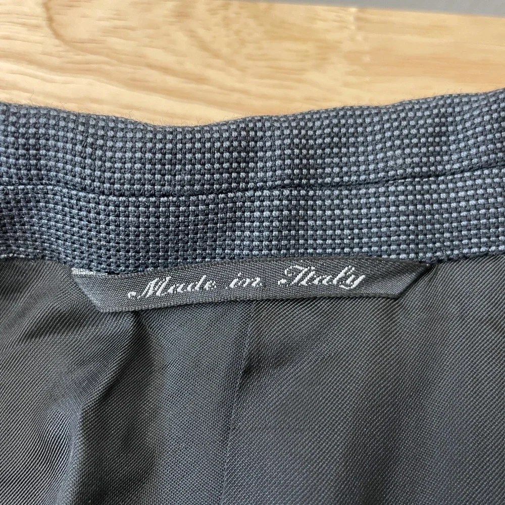 Canali Mens Gray 100% Wool 2 Button Blazer Sport Coat Italy EU 56R, US‎ 46R
